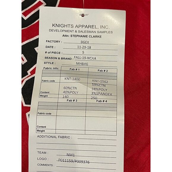 UNIVERSITY‎ OF NEBRASKA MEN'S RED LONG-SLEEVE TSHIRT SIZE LARGE NWT Sample - Picture 6 of 6